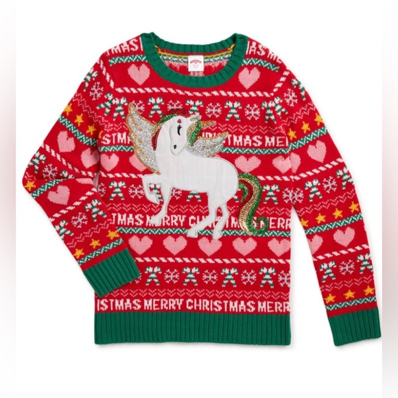 NWT CHRISTMAS SWEATER, Girl’s Sweater - Picture 2 of 6